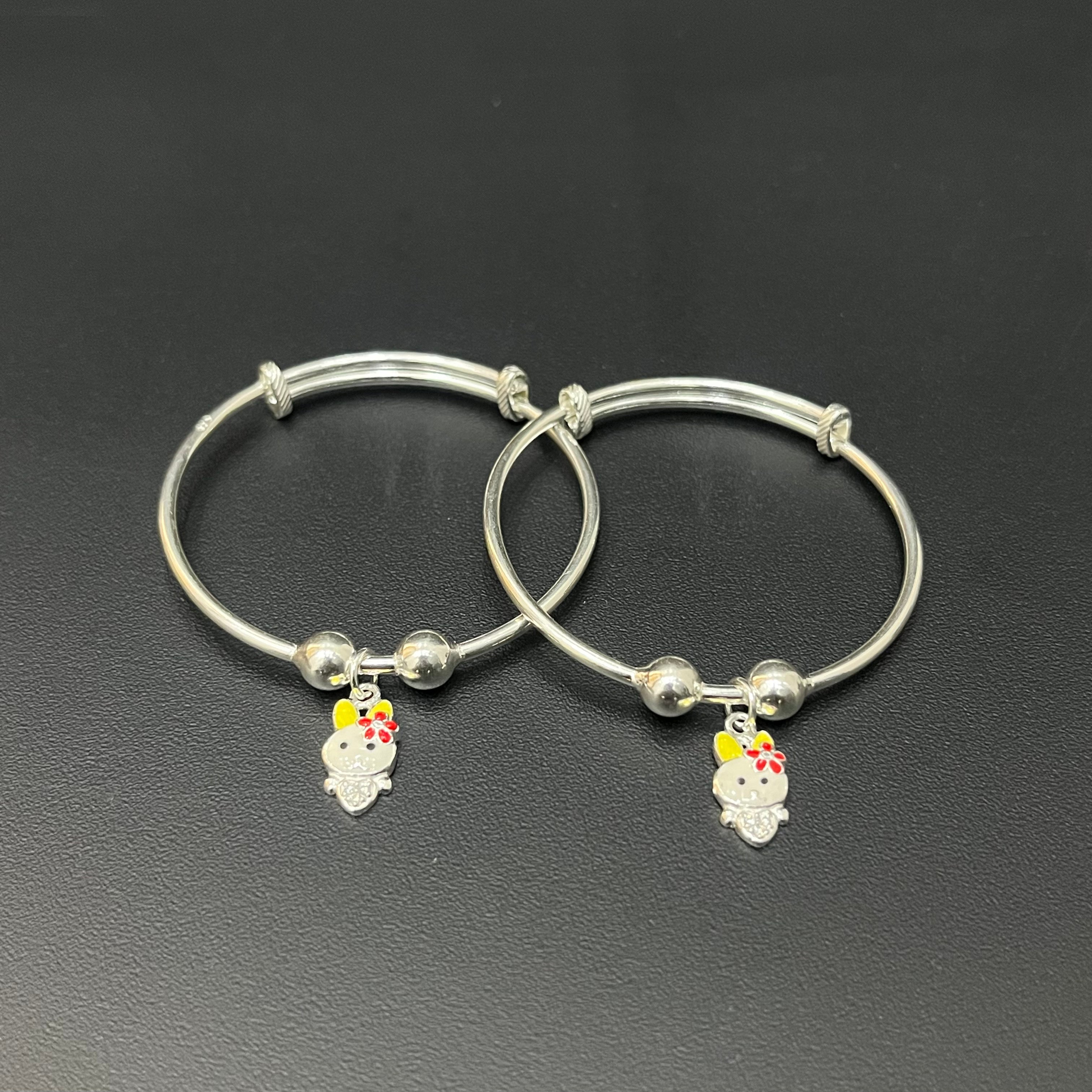 Silver Baby kada Hanging Charms Mini