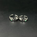 Ladies Toe Rings Zigzag