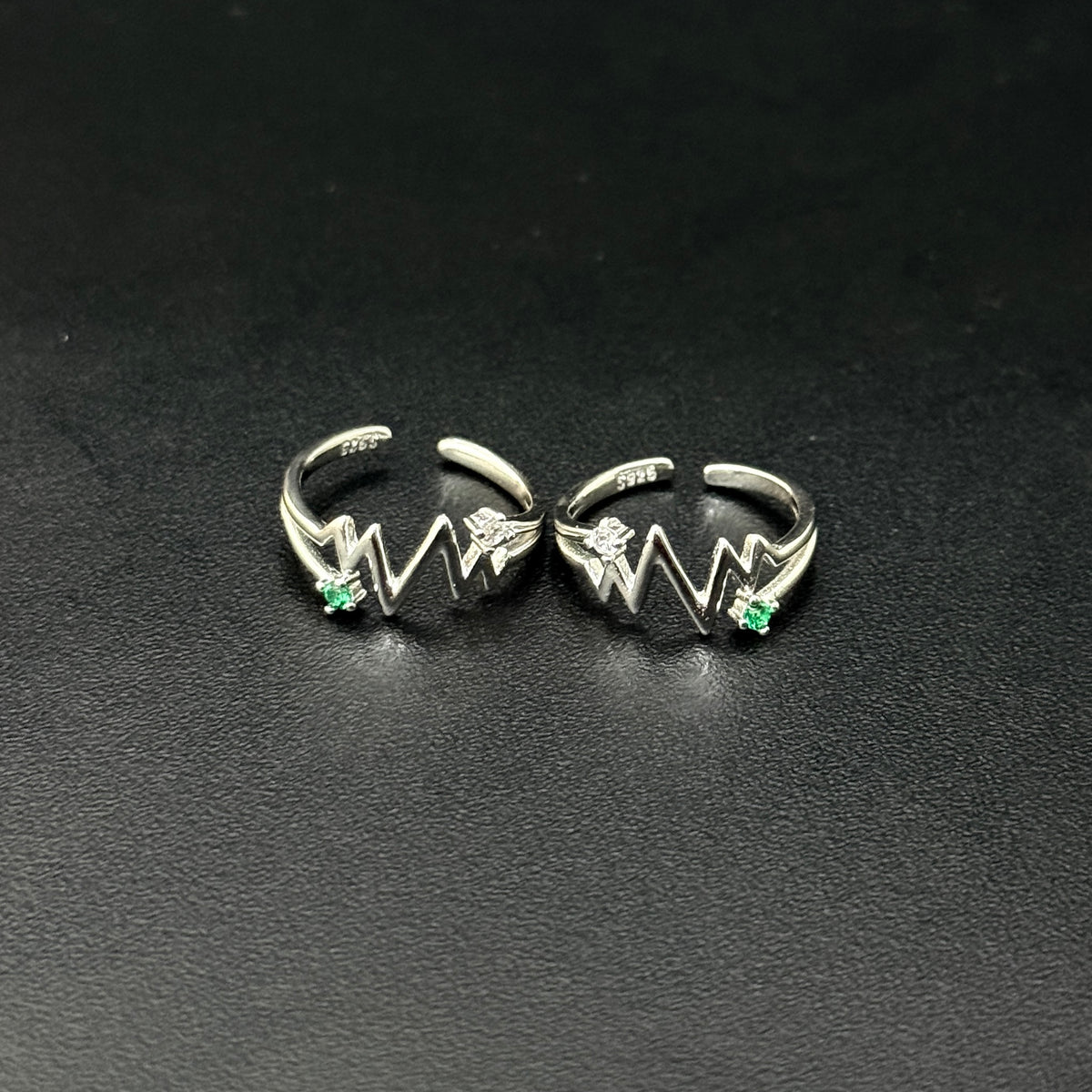 Ladies Toe Rings Zigzag