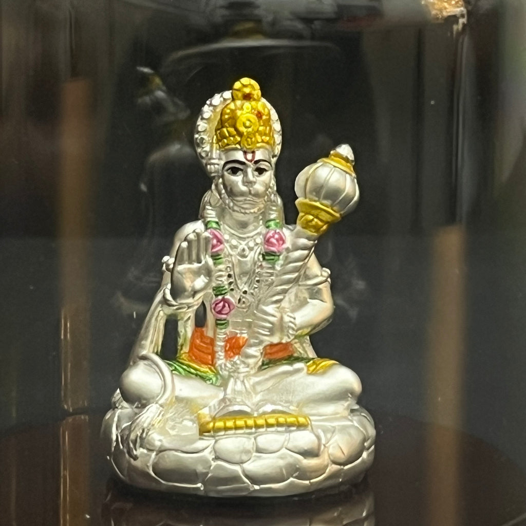 Silver Idol Shri Jai Hanuman Clear Art 999