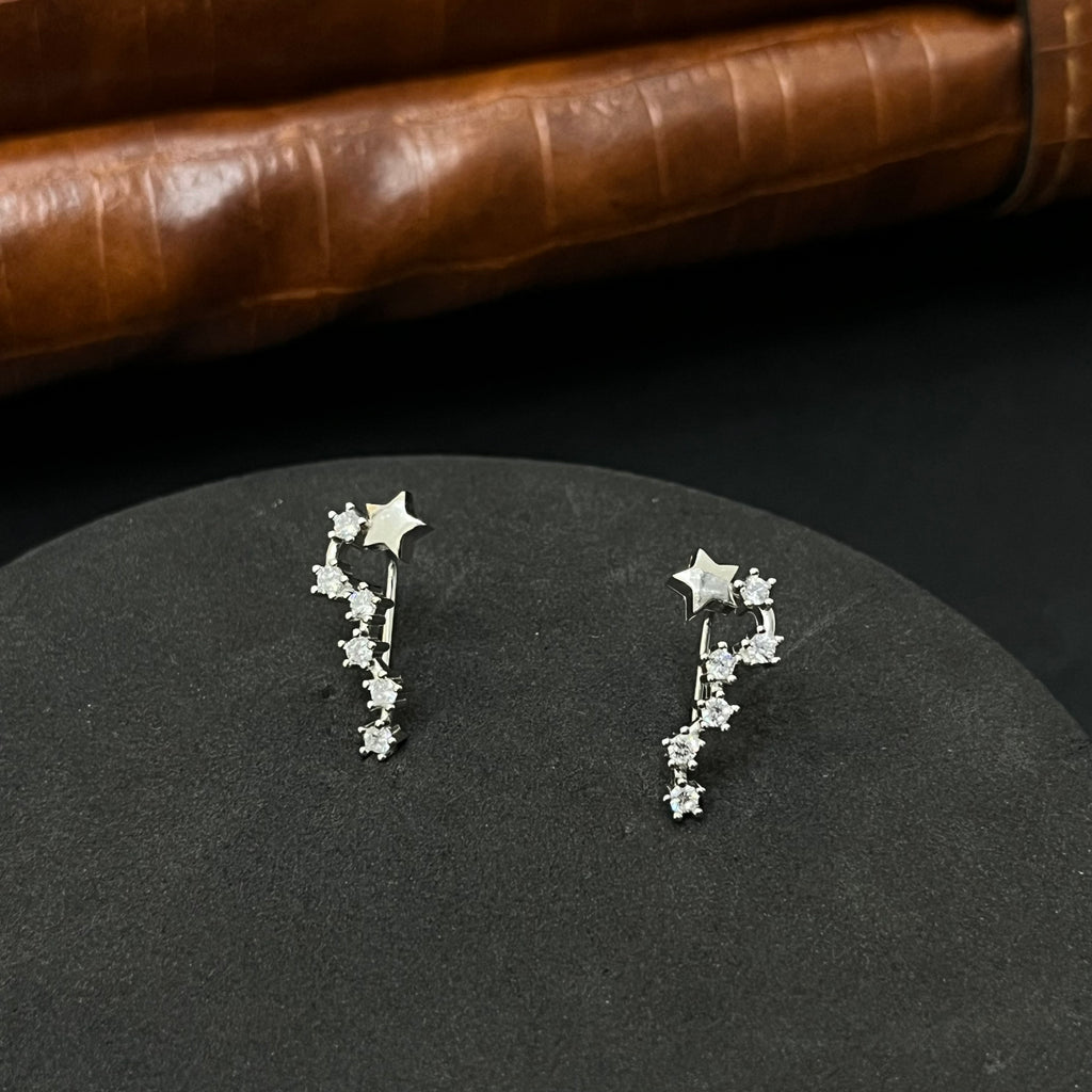 Silver Ladies  Earcuffs Butterfly layer Star