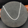 Silver Mens Chain Luxury Thick Leaf Link Lock 925