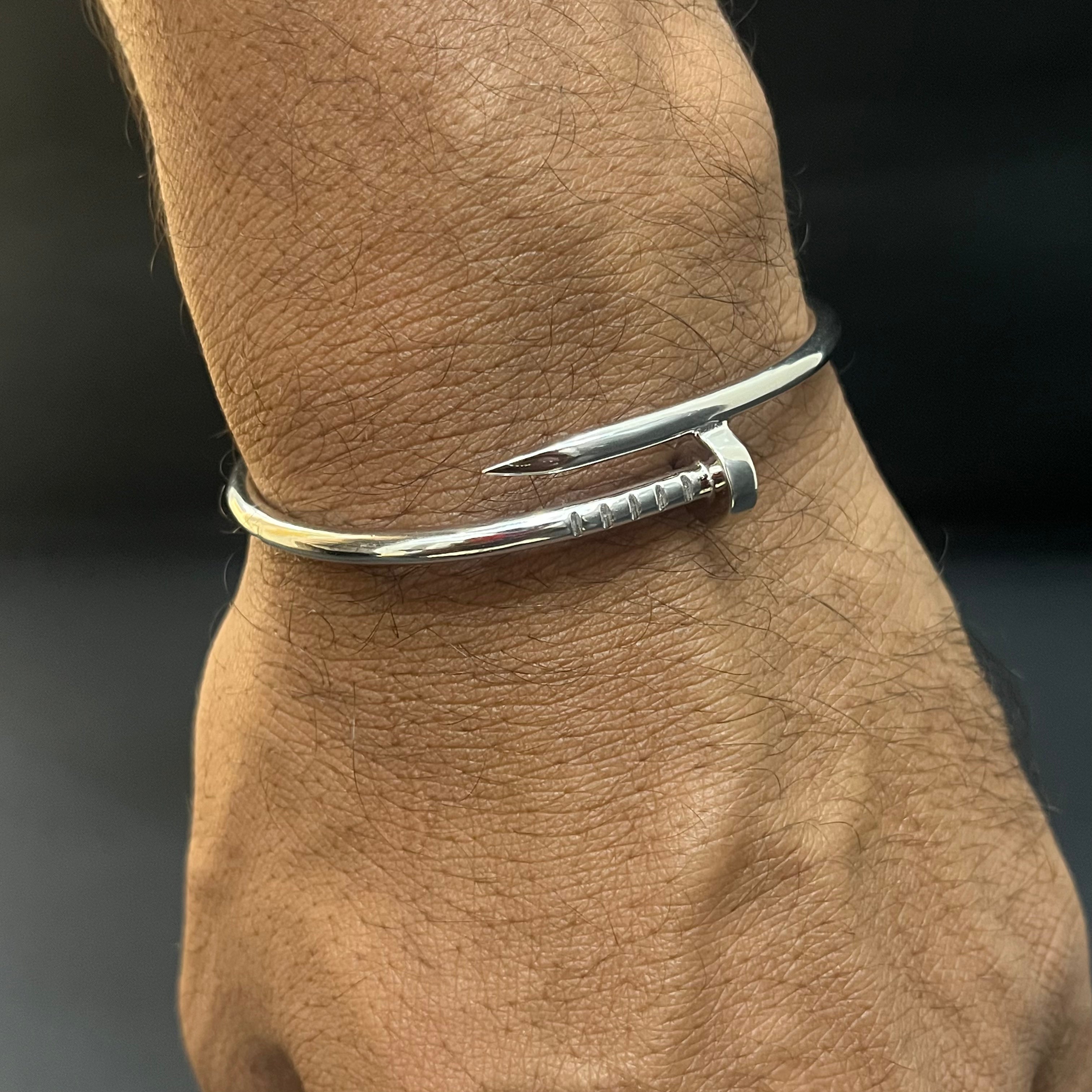 Silver Unisex Nail Kada