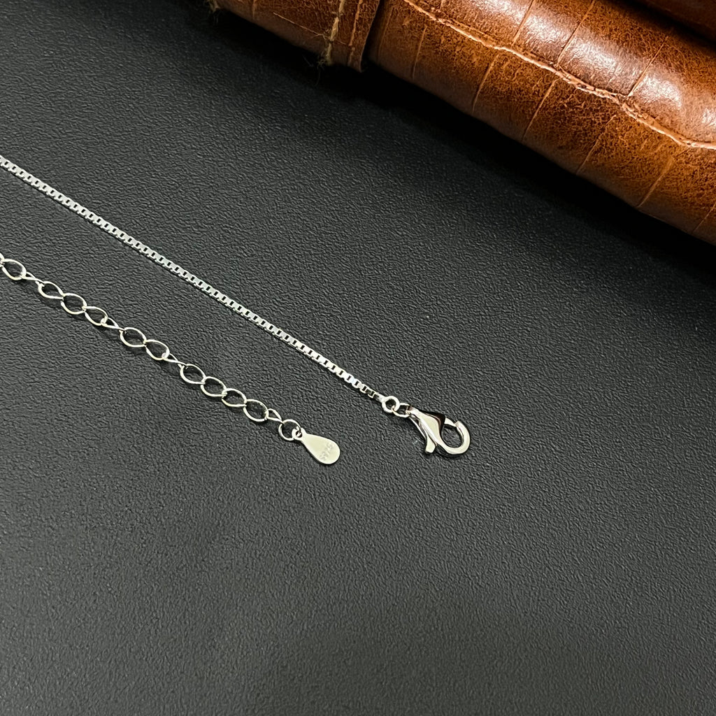 Silver Ladies Chain Triple Butterfly