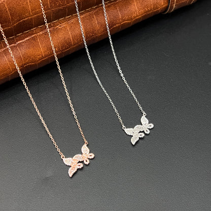 Silver Ladies Butterfly Chain 2B
