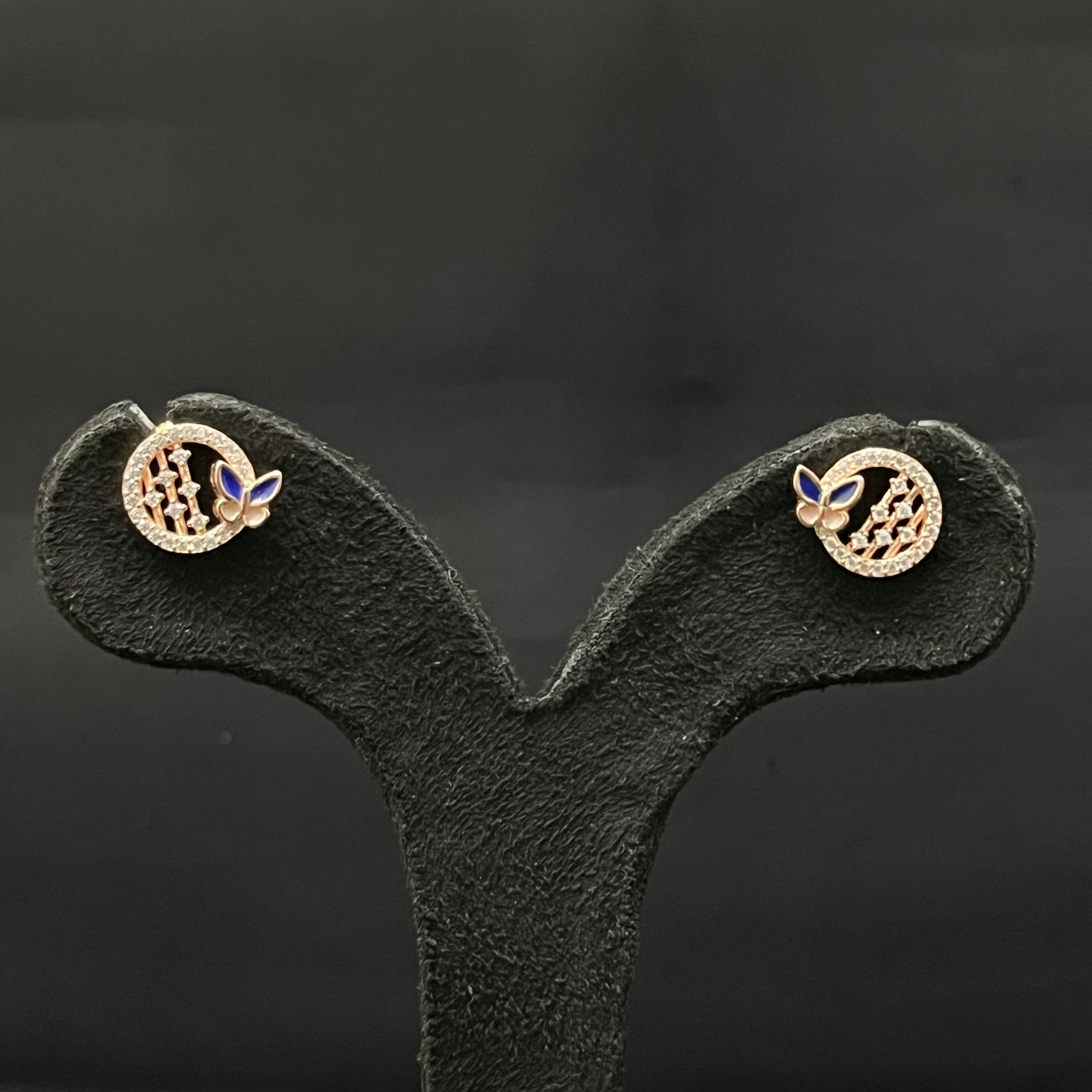Silver Ladies Pendant Chain circle dots Rosegold