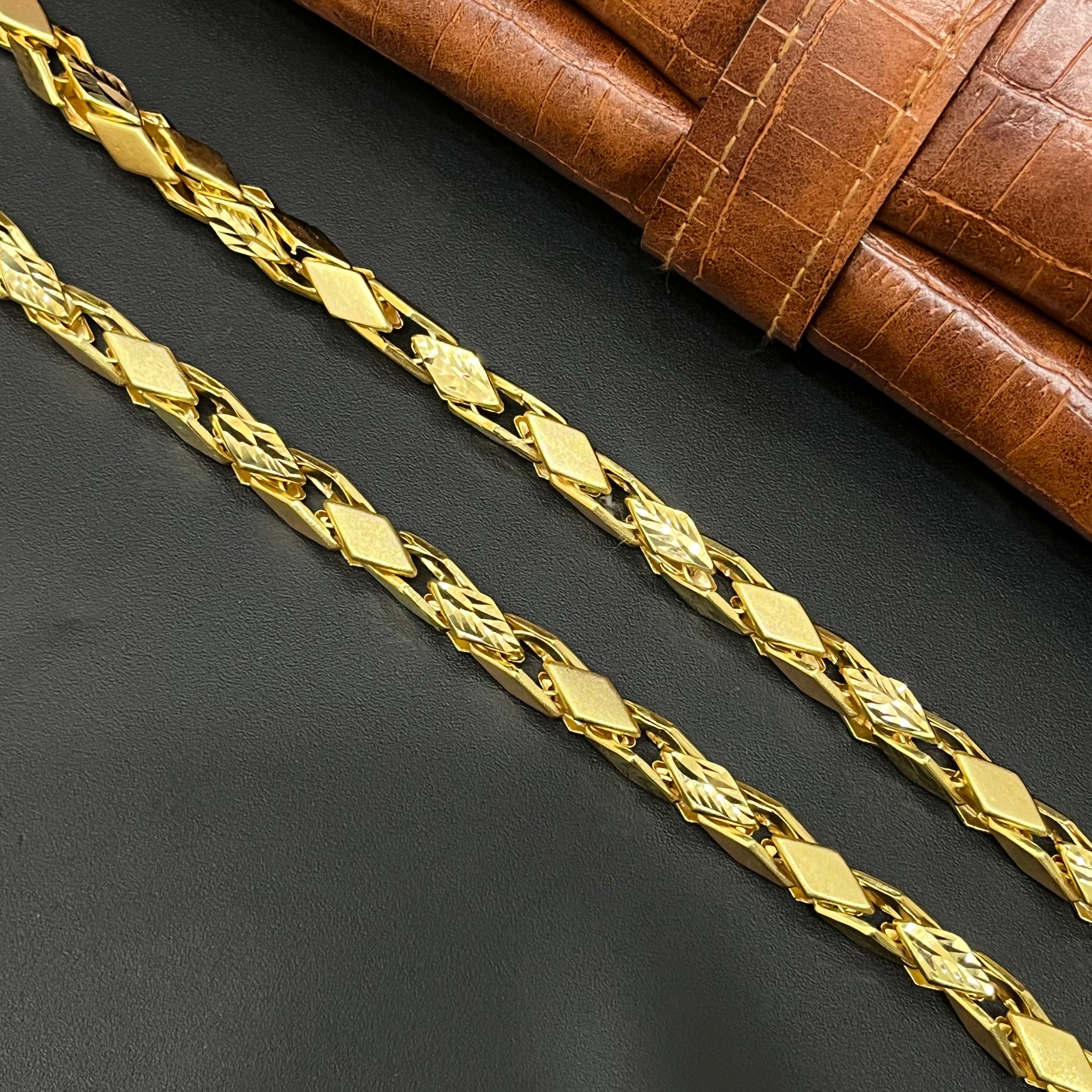 Silver Mens Chain Kathli CNC B 925