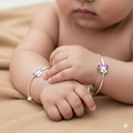 Silver Baby kada Mickey Mouse Pink