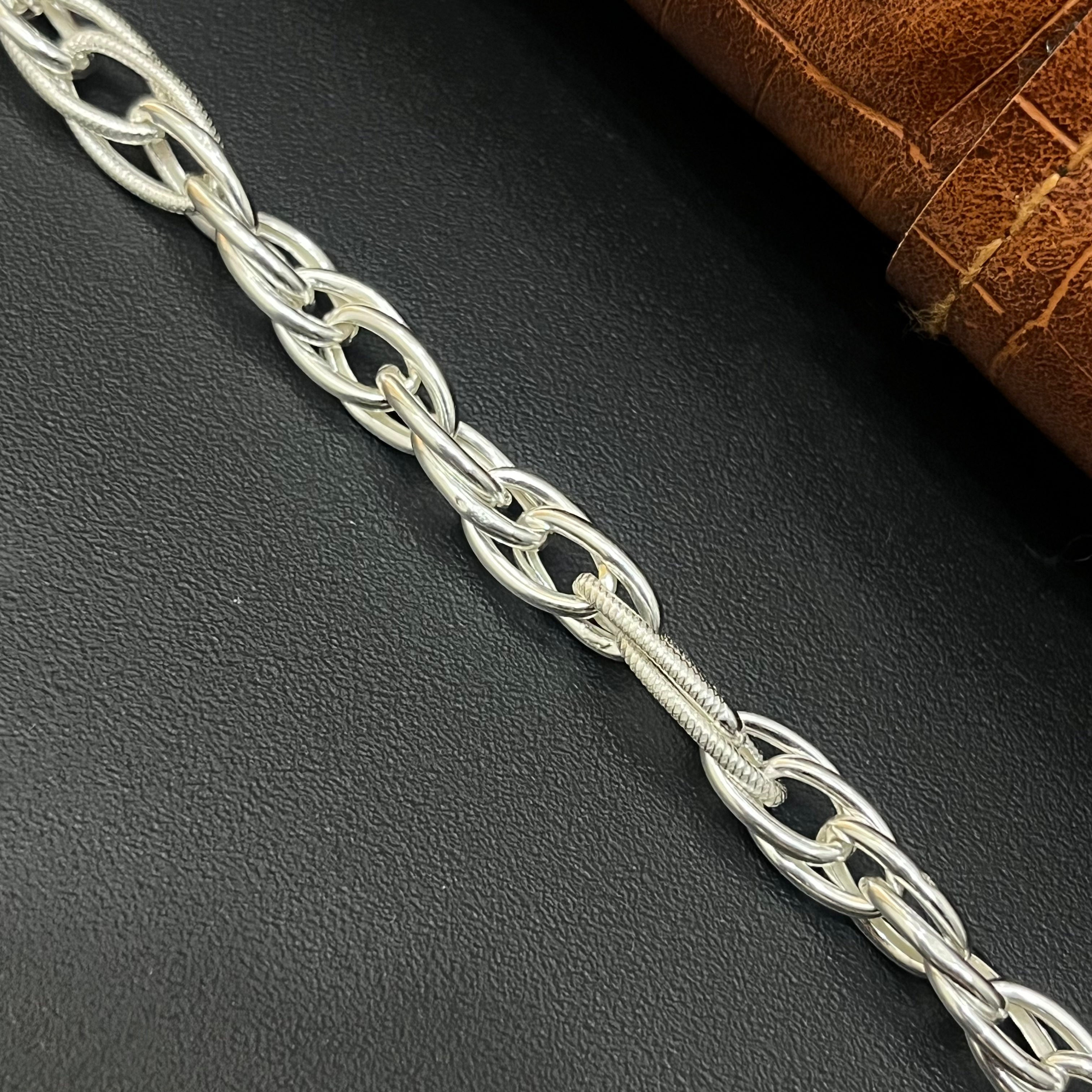 Silver Mens Bracelet Indo Italy MS05 925