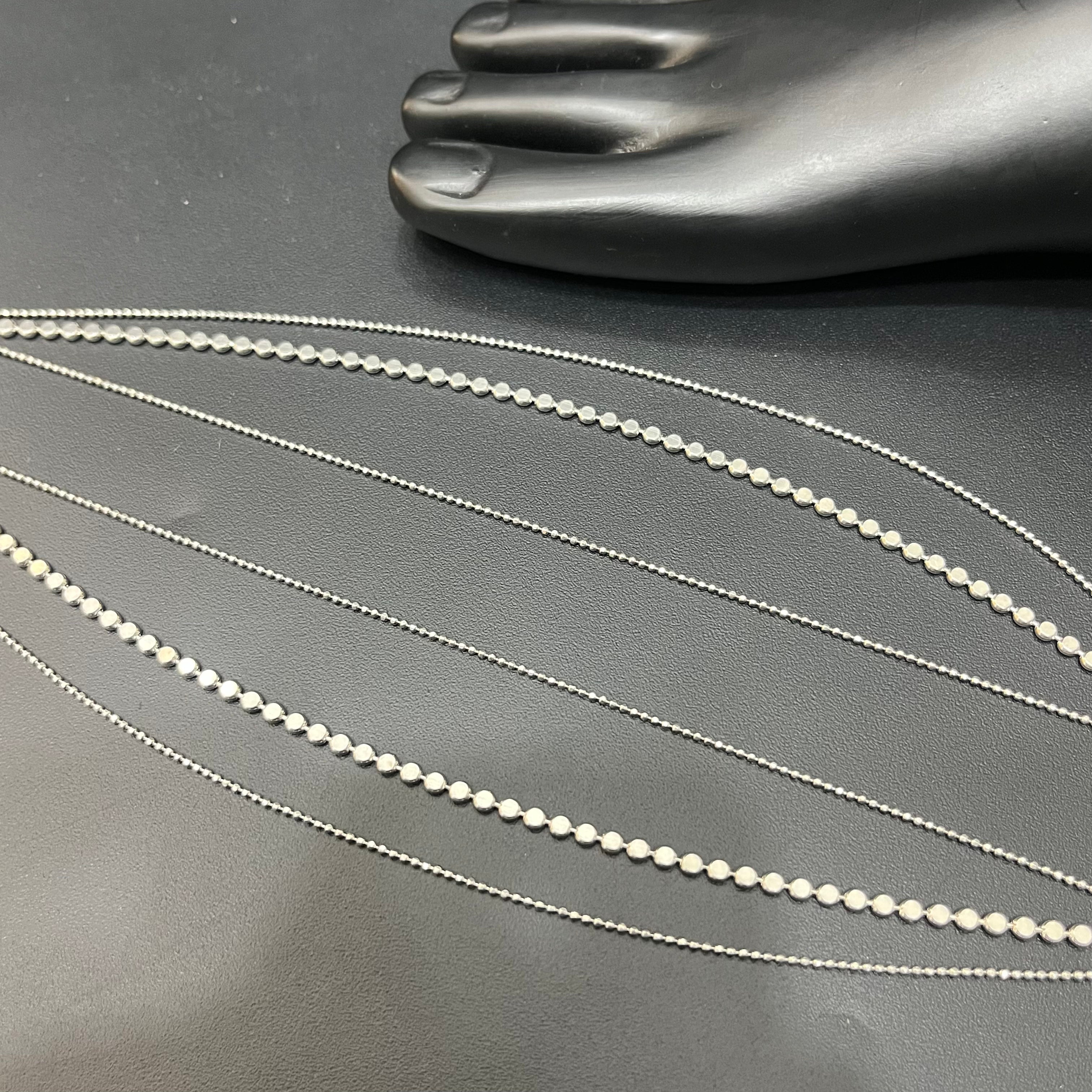 Silver Ladies Anklet 3 Lines