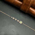 Silver Ladies Bracelet Garden of Grace White Stone Rose Gold 925