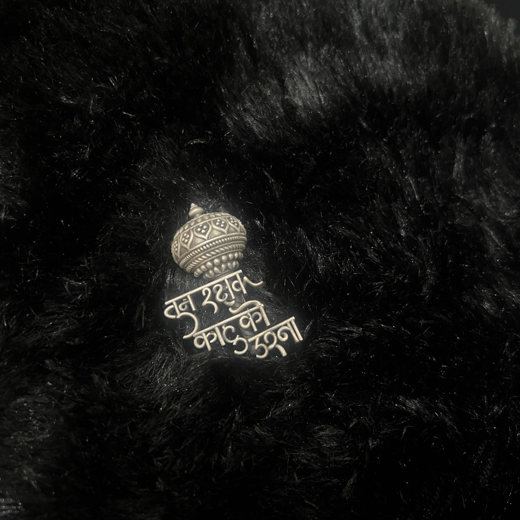 Silver Mens Brooch Shree Ram Royal Kalash 925