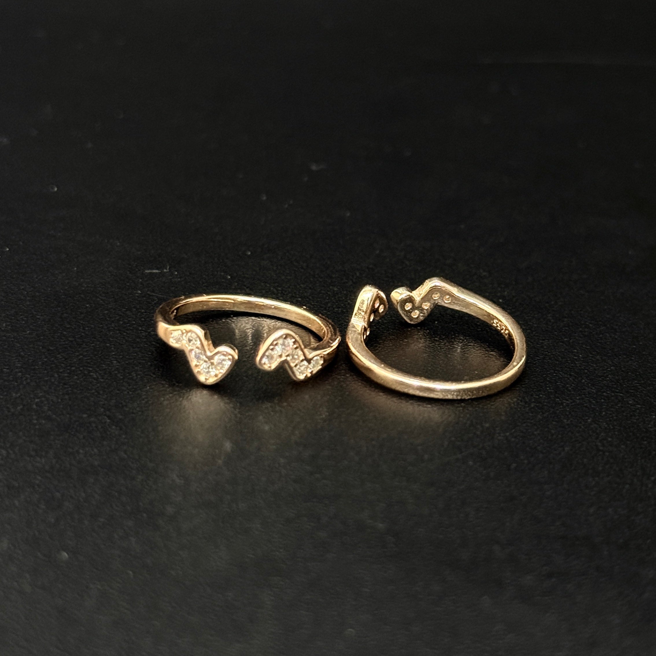Ladies Silver Toe Rings_Bend & Bloom RG