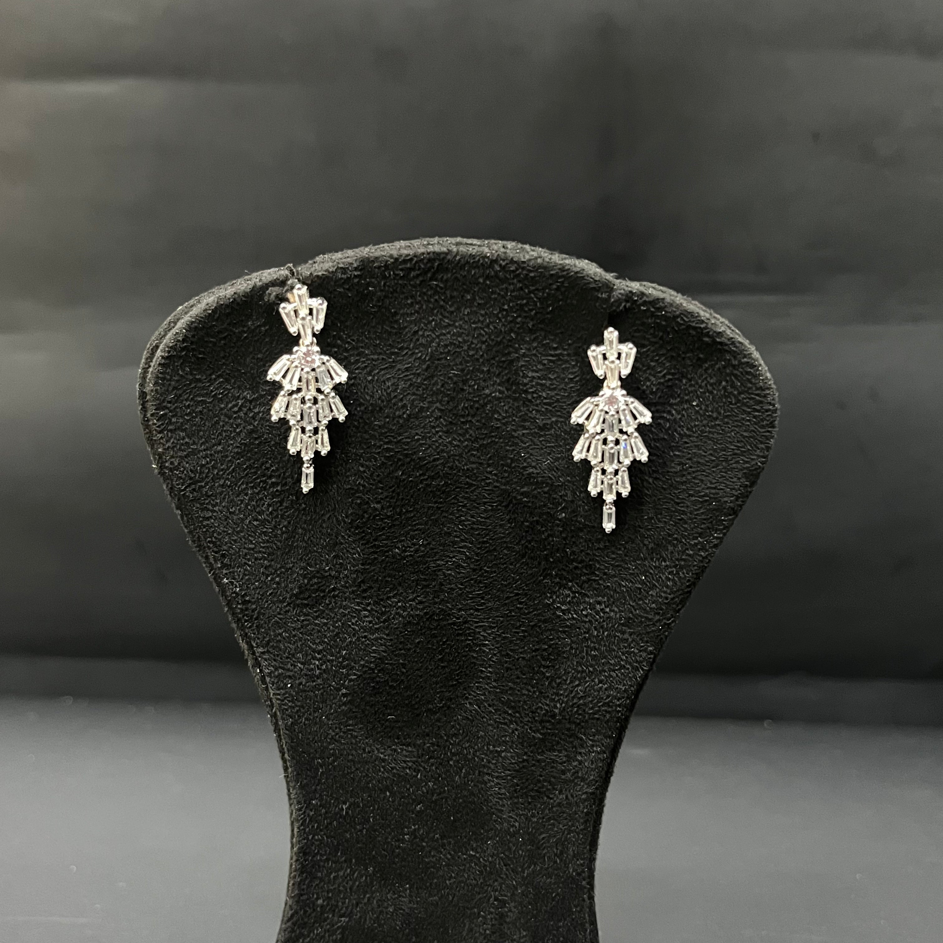 Silver Necklace Premium Cz Set