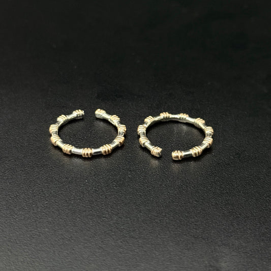 Ladies Silver Toe Rings_Silvra Hoop SS