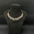 Silver Ladies DNA Design Rosegold Necklace