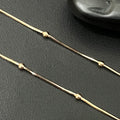Silver Ladies Anklet Slim 3 Ball 925