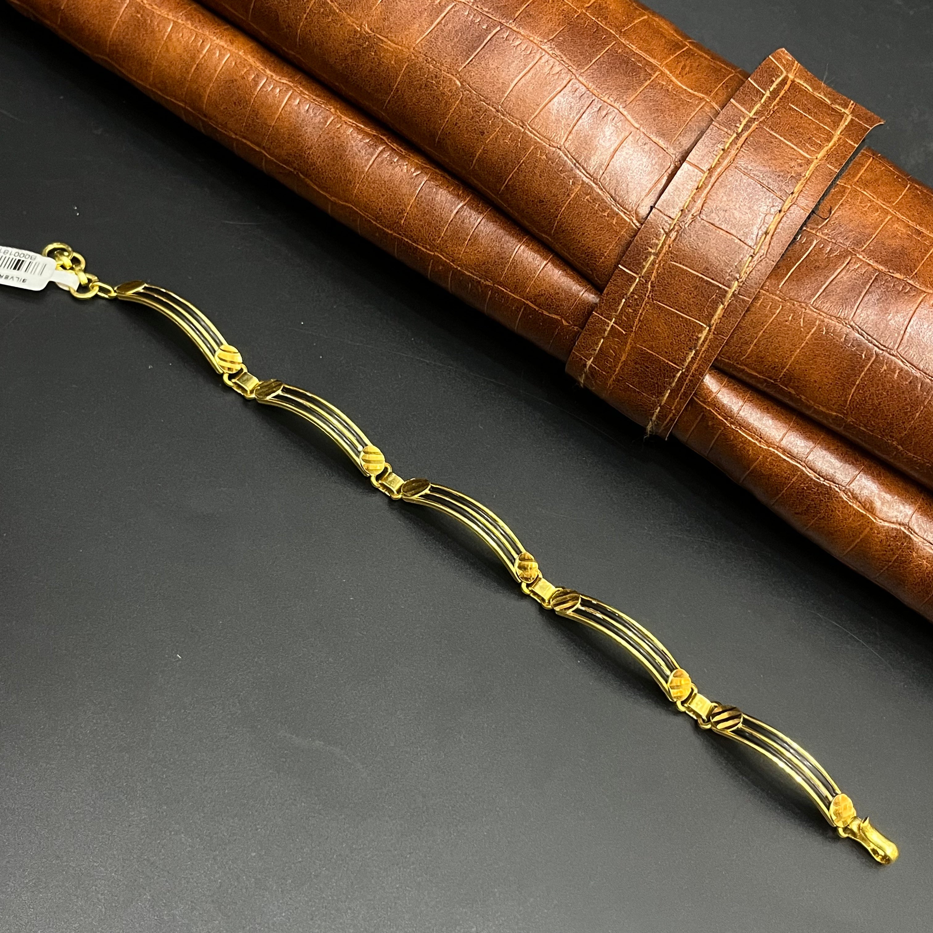 Silver Elephant Hair Bracelet Gold Finished 925