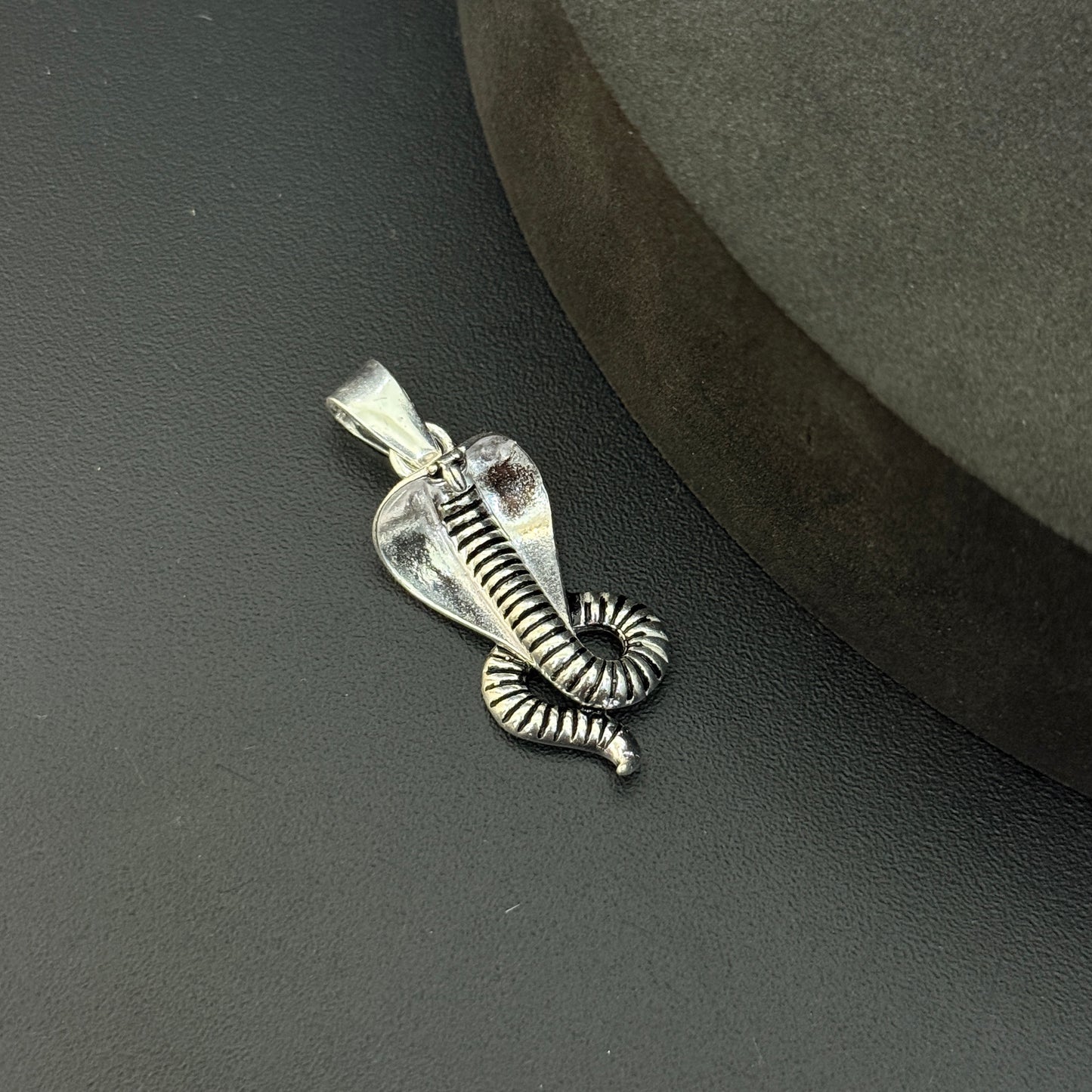 Silver Pendant _Big Antique Snake