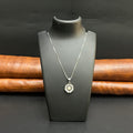 Silver Ladies Pendant Chain Multi Petal Floral 925