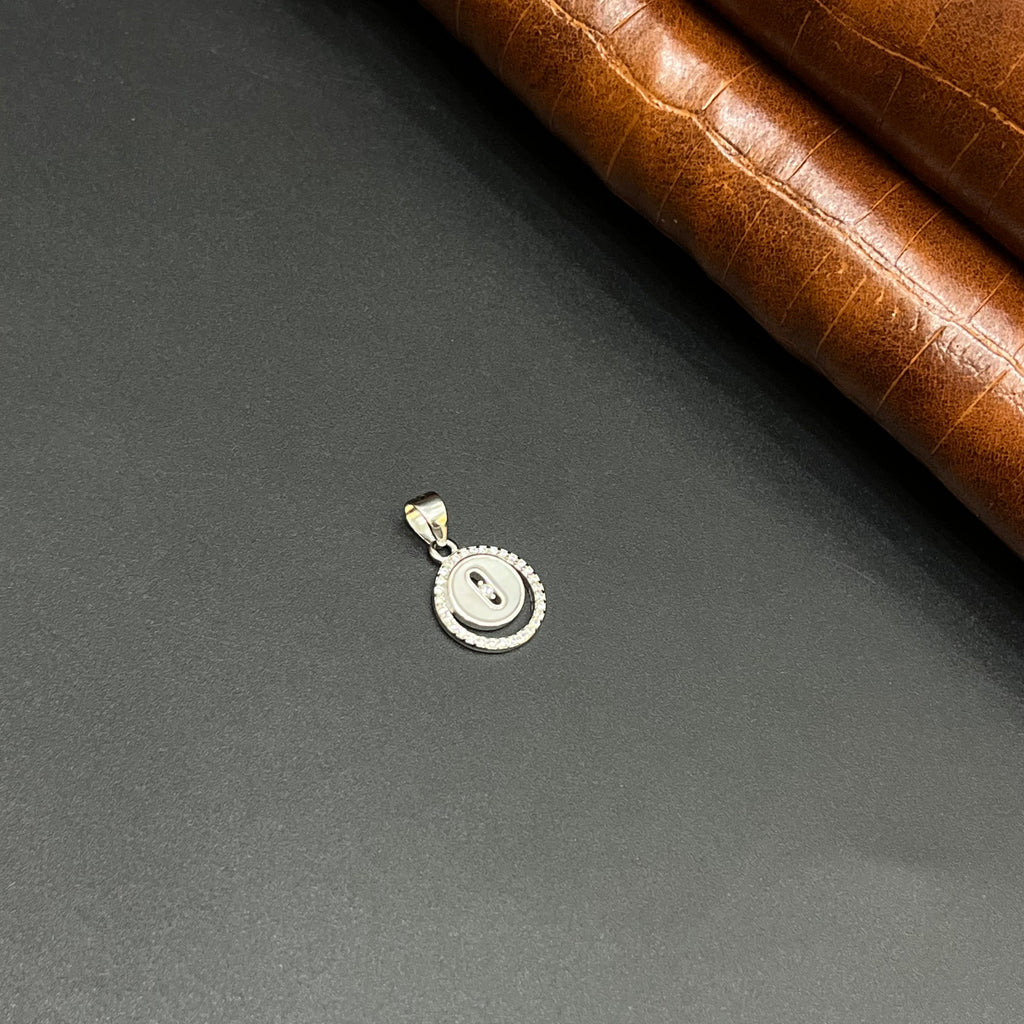 Silver Ladies Pendant Classic O Round Elegance Pendant 925