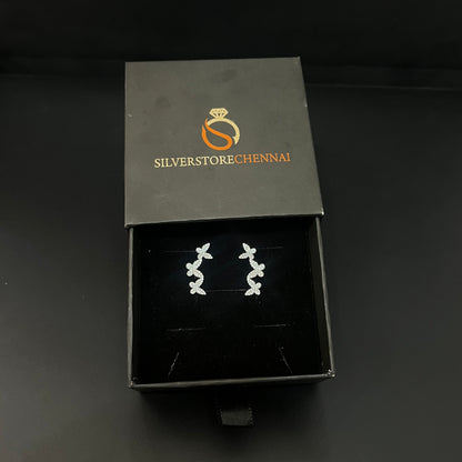 Silver Ear Cuff Butterfly