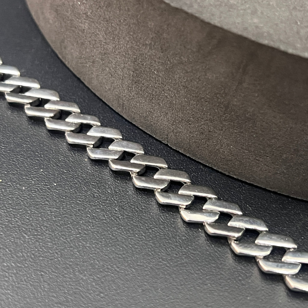 Silver Mens Bracelet Royal Cuban Twist Edition 925