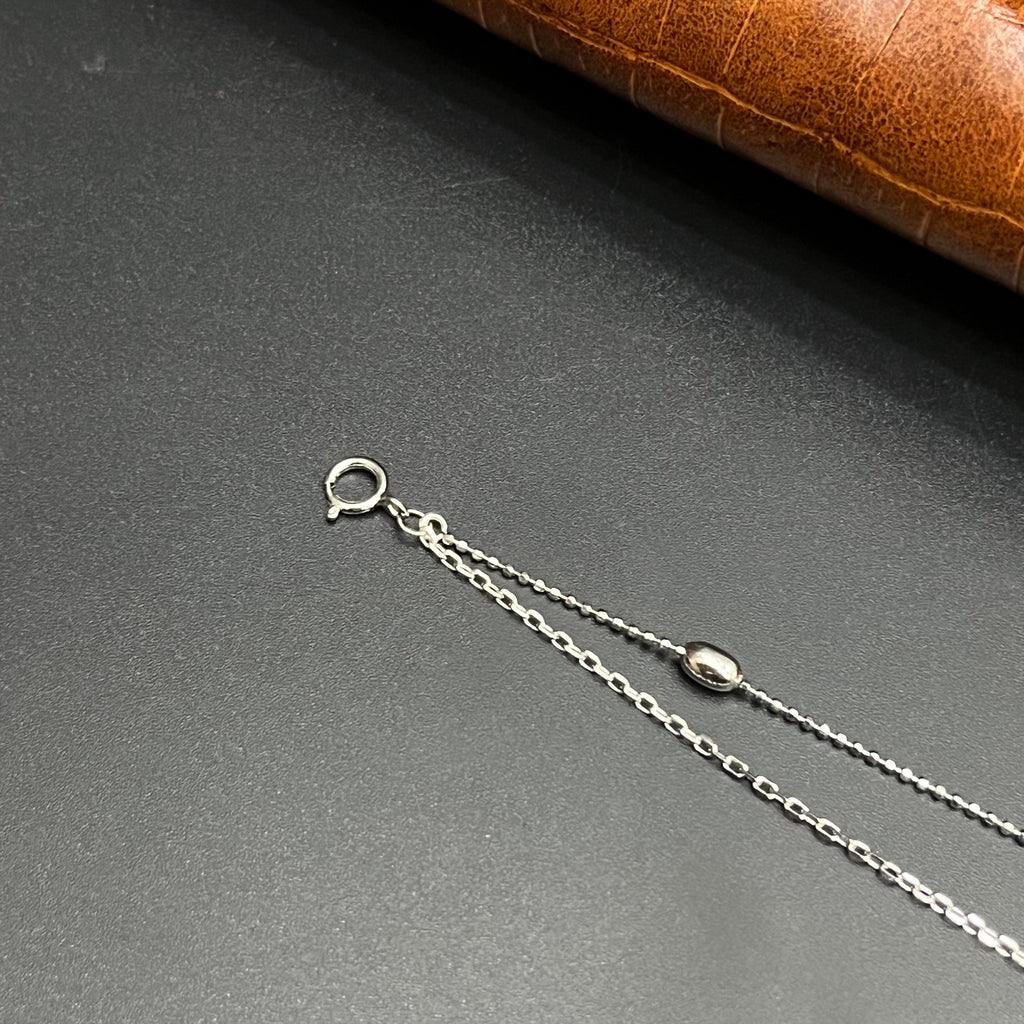 Silver Ladies Bracelet Elegant Eye Twin Layer Charm 925