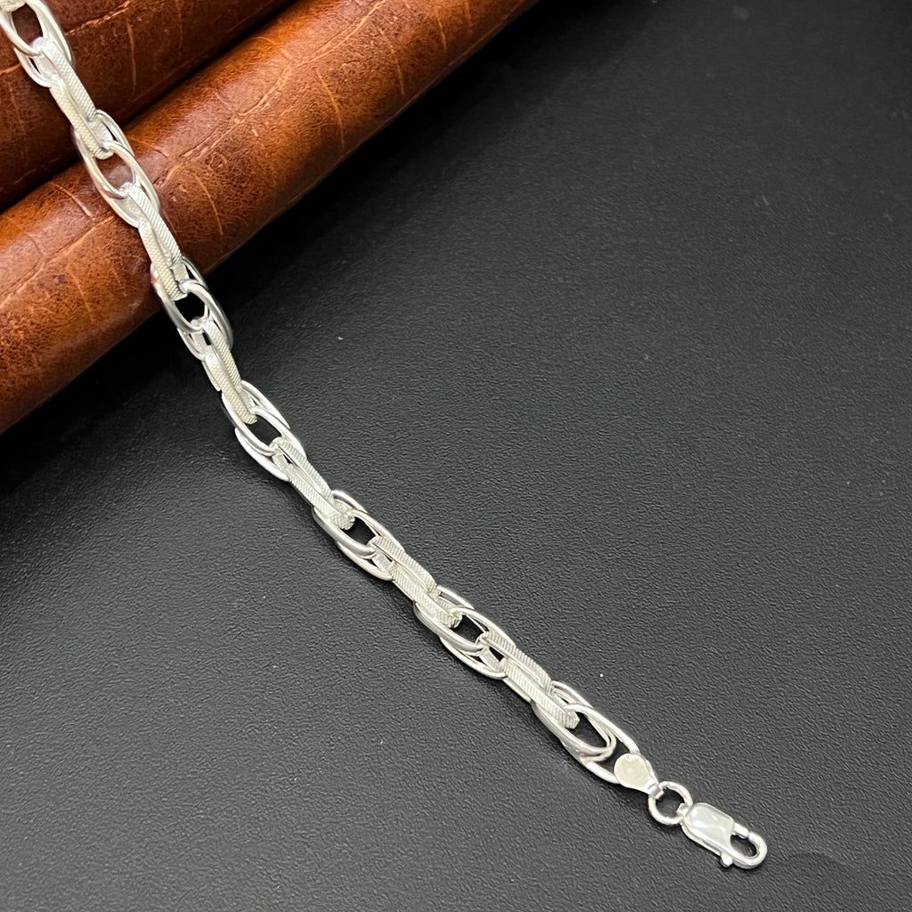 Silver Gents Bracelet Italian Finished DS01