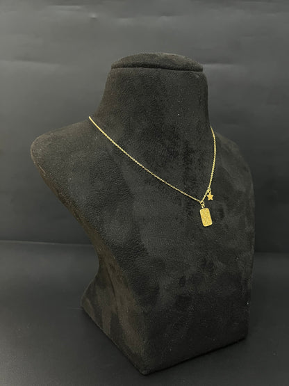 Silver Ladies Pendant Chain Box Locked