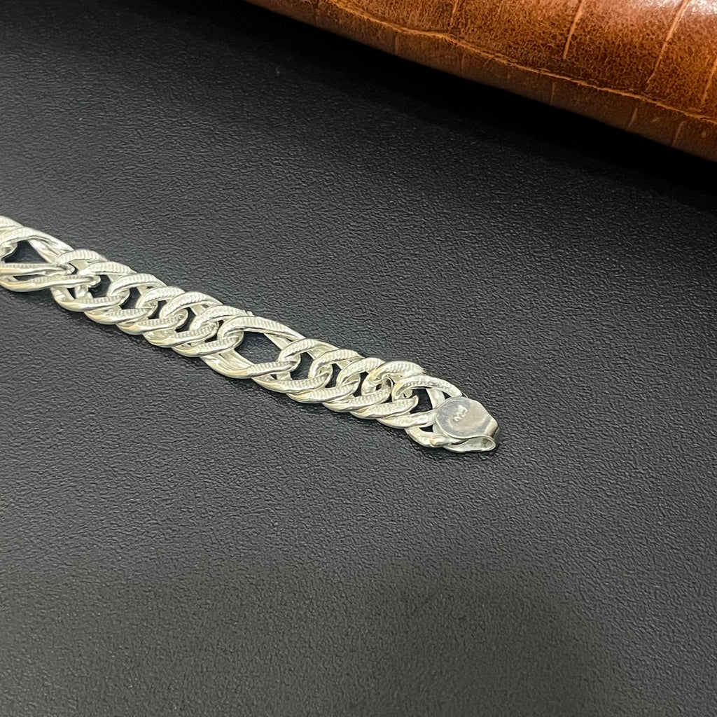 Silver Mens Bracelet Indo Italy MS02 925