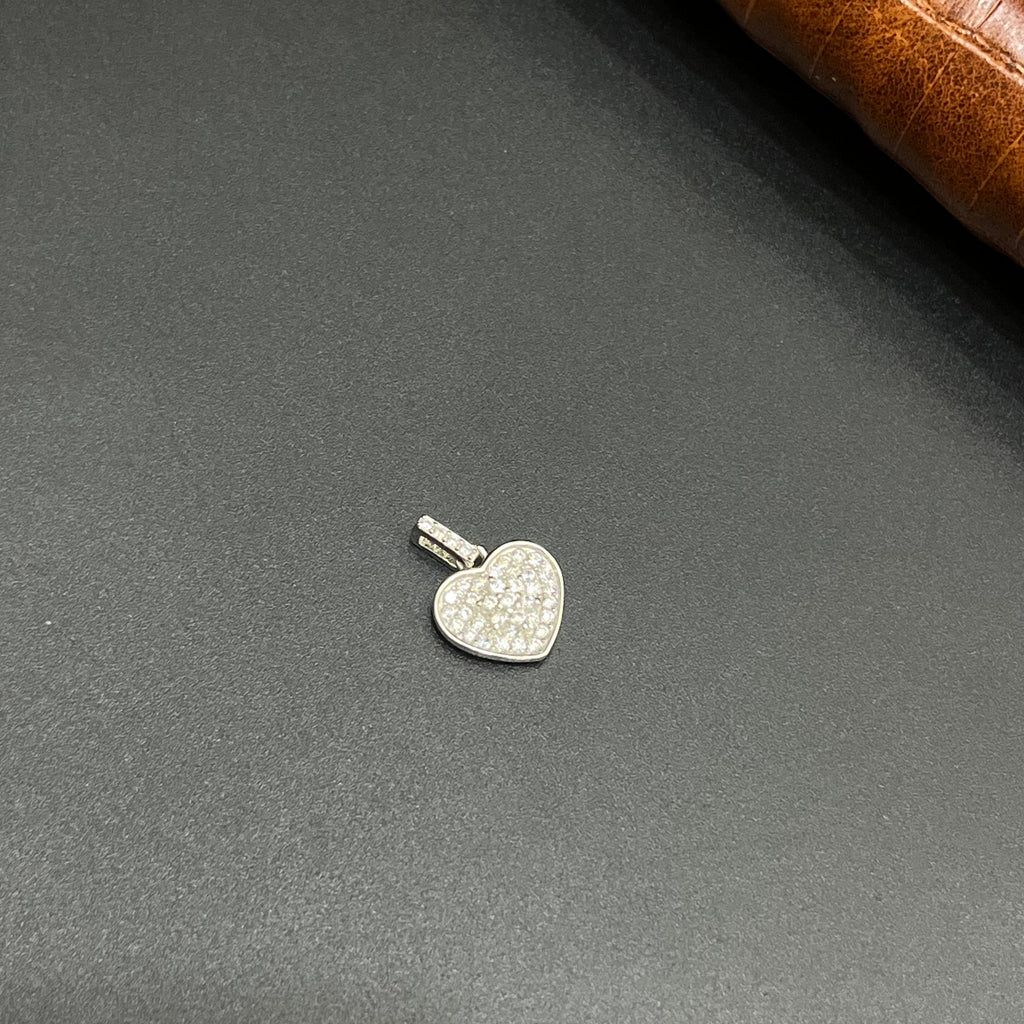 Silver Ladies Pendant Love Heart Charm Rose 925