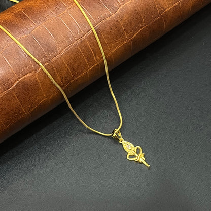 Silver Vel Gold Finished Pendant