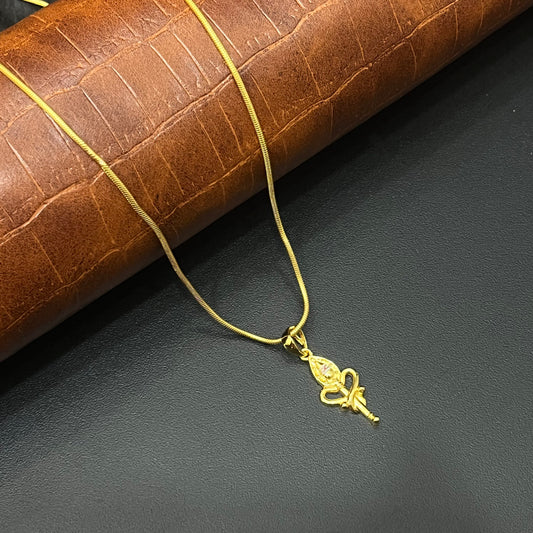 Silver Vel Gold Finished Pendant