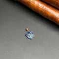 Silver Ladies Pendant Ocean Blue Flower Rose Gold 925
