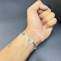 Silver Elephant Hair Bracelet (Silver Finished)