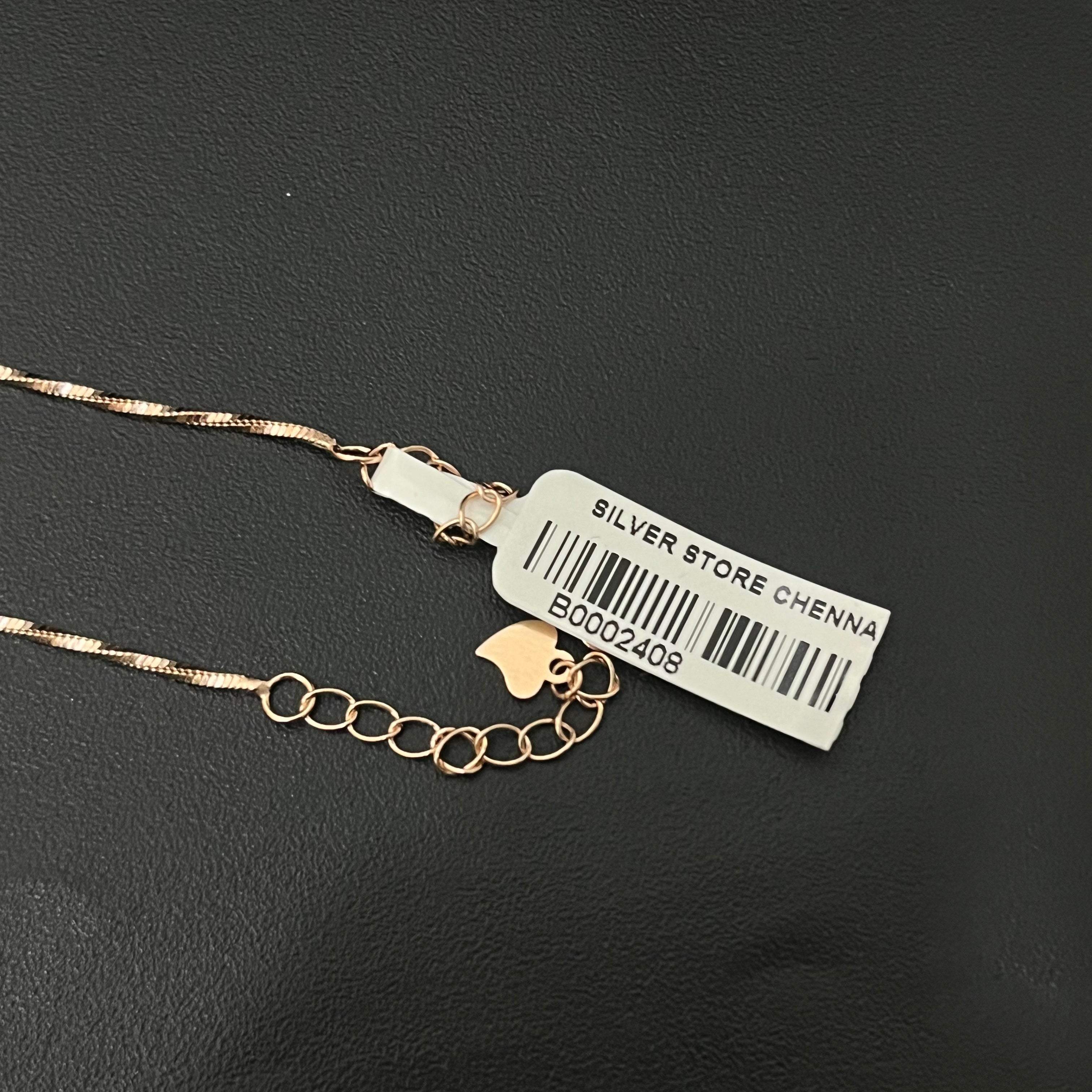 Silver Ladies Anklet Twisted  925