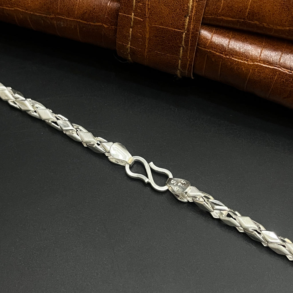 Silver Mens Chain Premium Kathli Cut MatDisc Editon M03 925