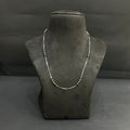 Silver Ladies Pendant Chain Black Beeds Classic Finish 925