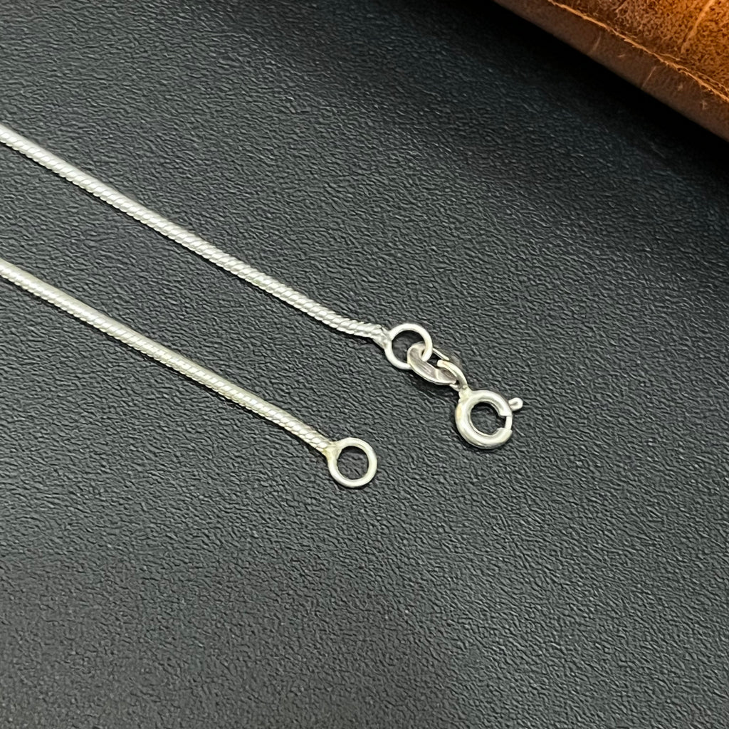 Silver Ladies Anklet Snake Chain 12inches