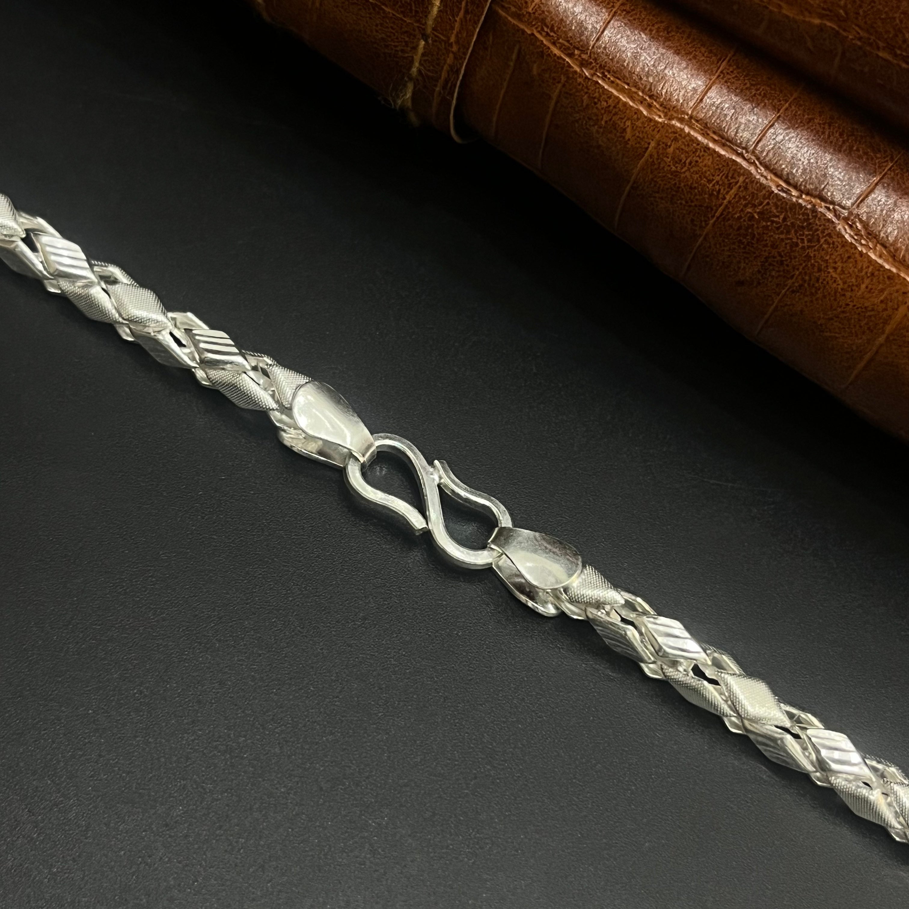 Silver Mens Chain Premium Kathli Cut MatDisc Editon M02 925