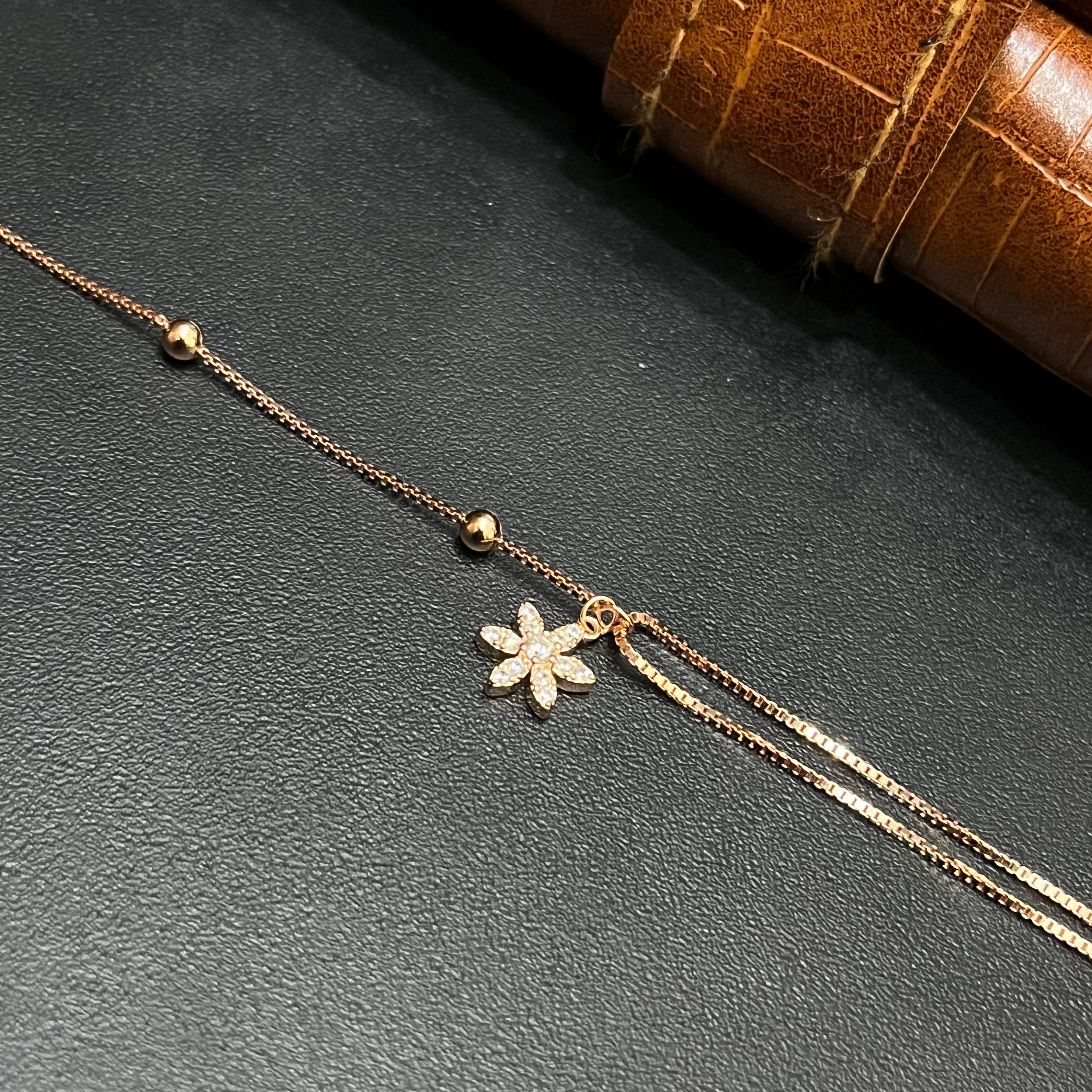 Silver Ladies Bracelet Star Edition Rose Gold 925