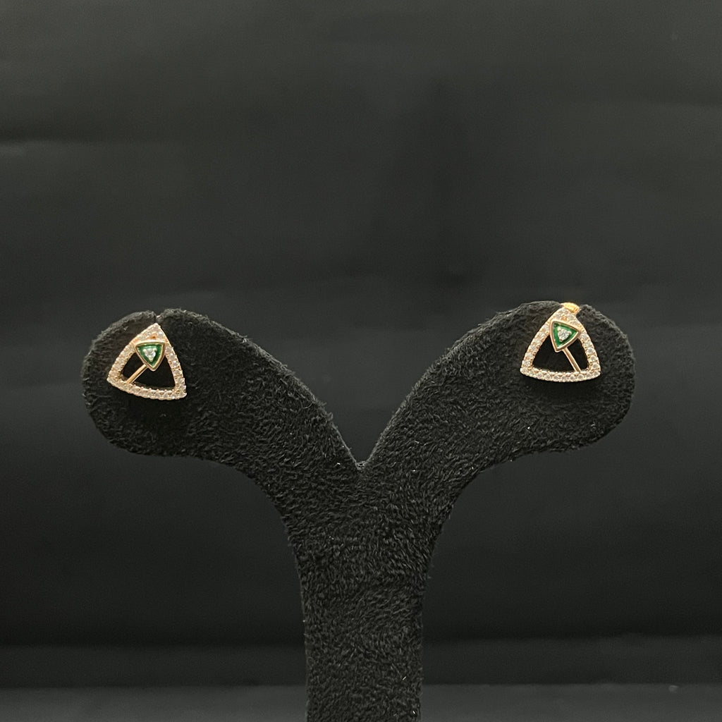 Silver Ladies Chain Set Triangle Multi Color RG