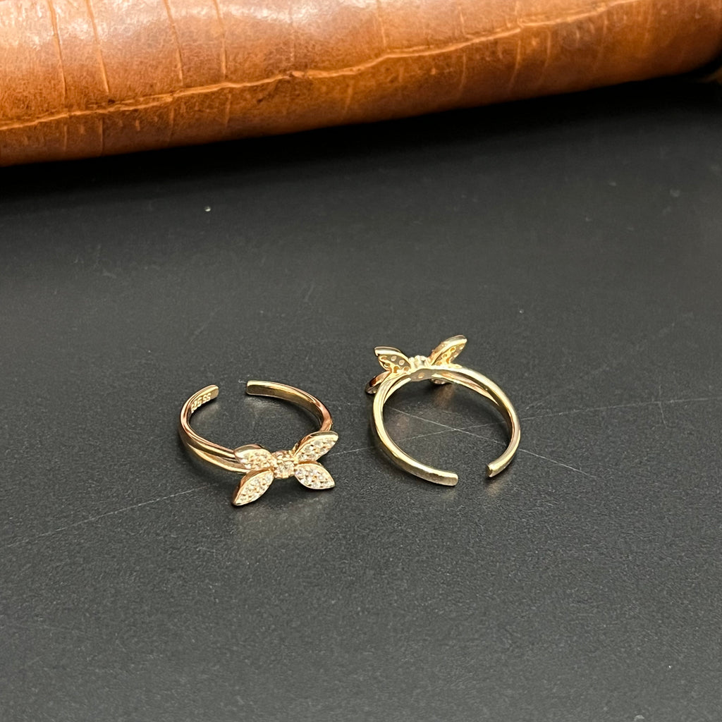 Silver Ladies Toe Rings 925 Bowz Rosgeold 925