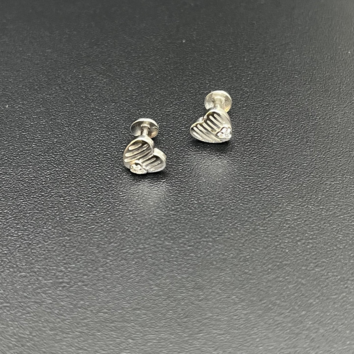 Silver Studs Hearteen Design