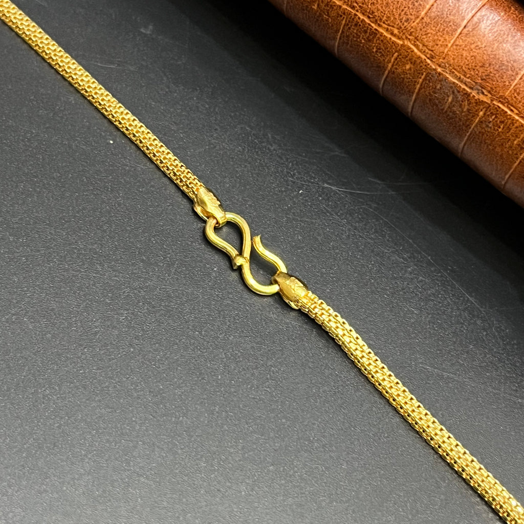 Silver Ladies Chain Classic Dokiya Edition Gold Finish M02 925