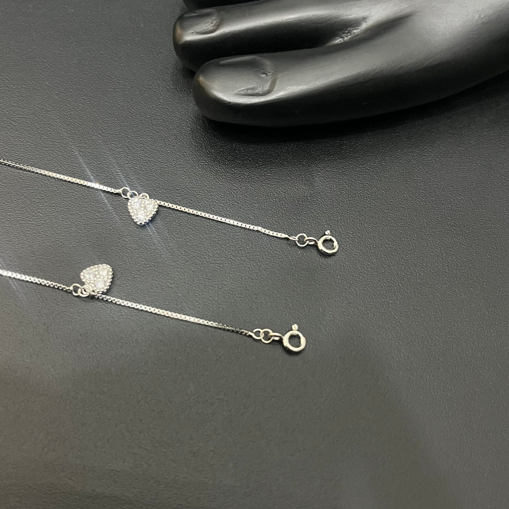 Silver Ladies Anklet Charms Infinity