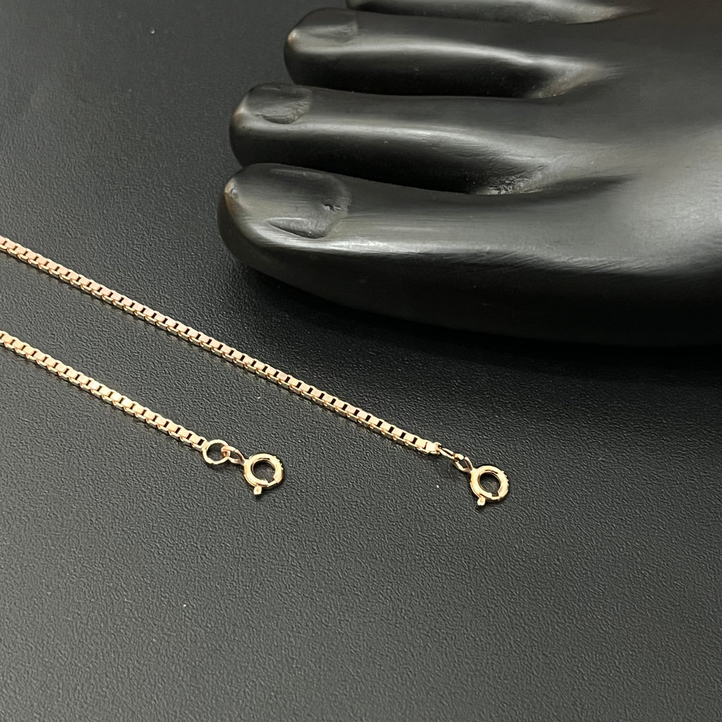 Silver Ladies Anklet Box 925