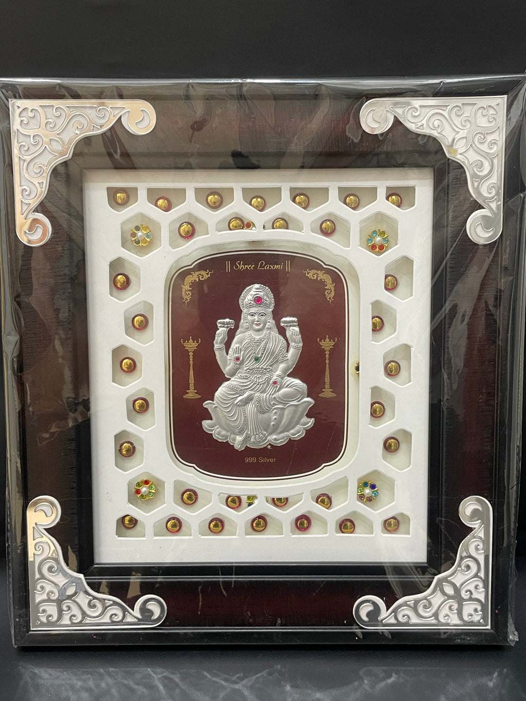 Silver Lakshmi Frame 999 Premium