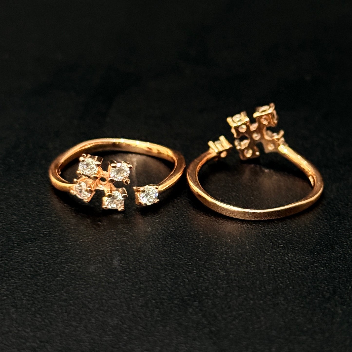 Silver Ladies Toe Rings Daimond Cut